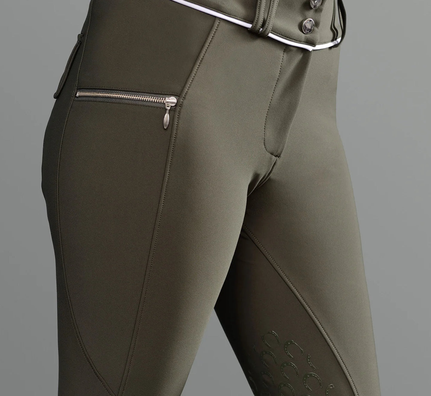 Annie Jay Equestrian Silicone Knee Patch Breeches
