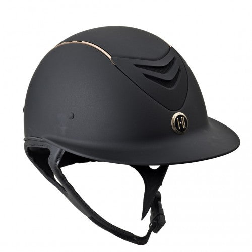 One K™ Defender AVANCE Rose Gold Stripe Helmet with Wide Brim - Horse & Hound Tack Shop & Pet Supply