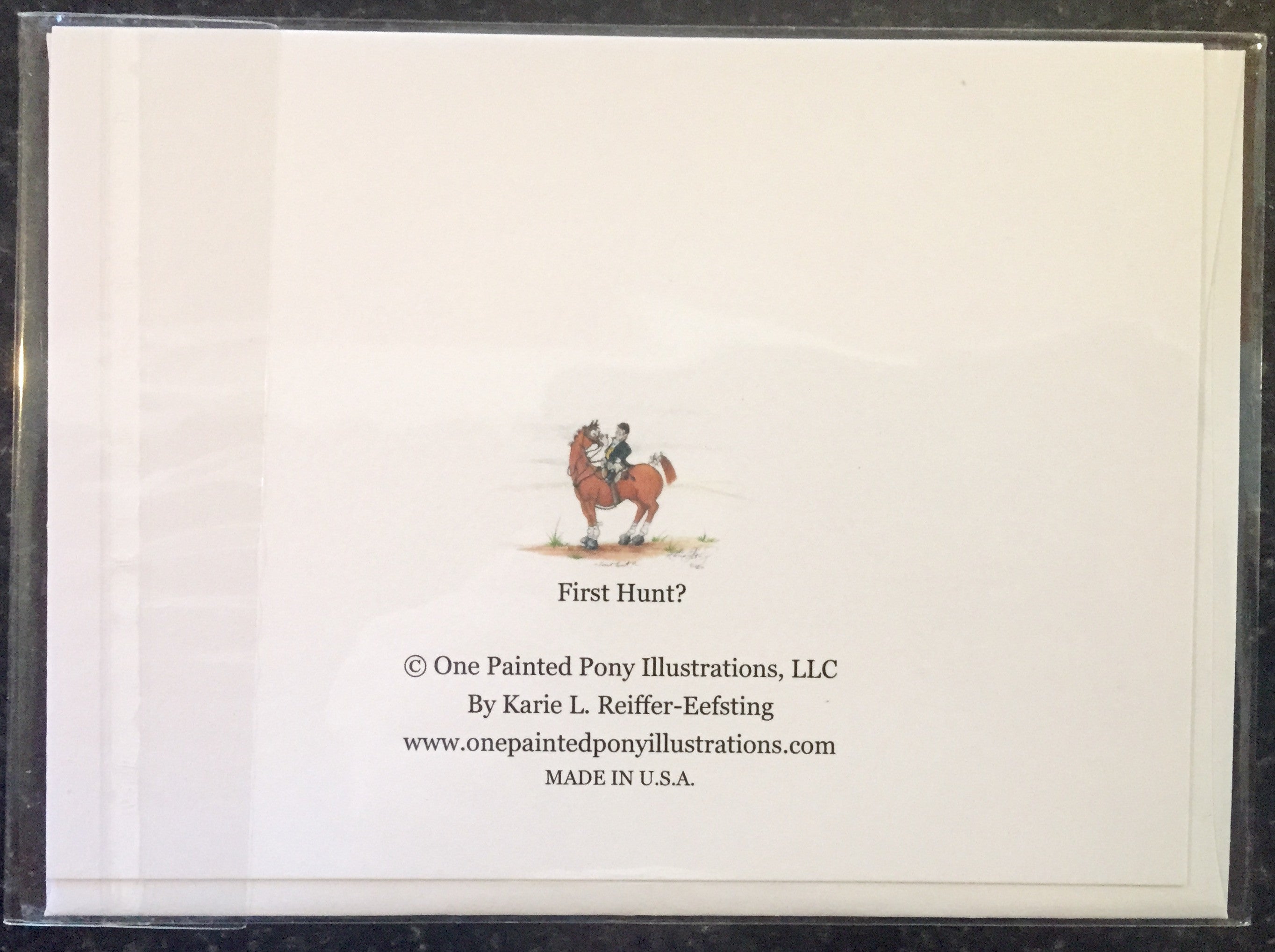 One Painted Pony Illustrations Gift Card "First Hunt?" - Horse & Hound Tack Shop & Pet Supply