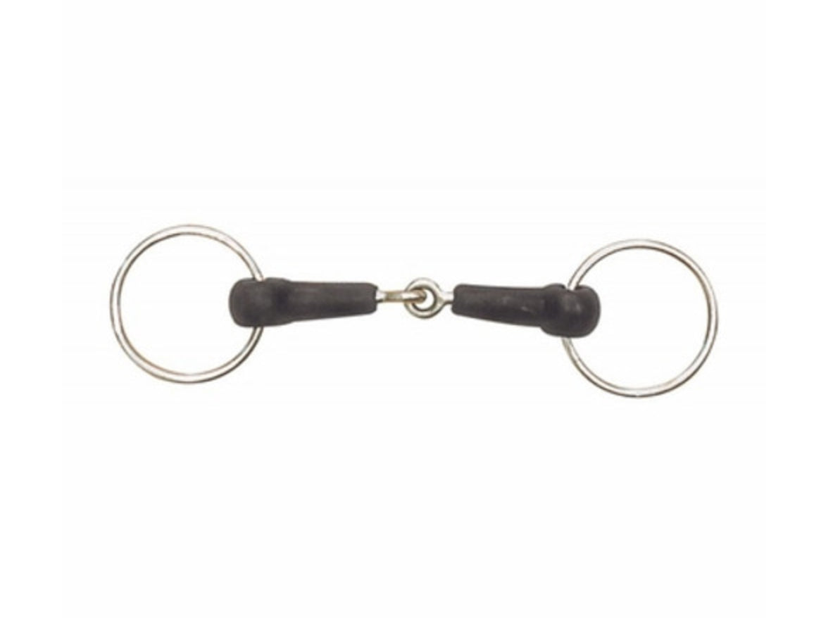 Rubber Loose Ring Snaffle Bit