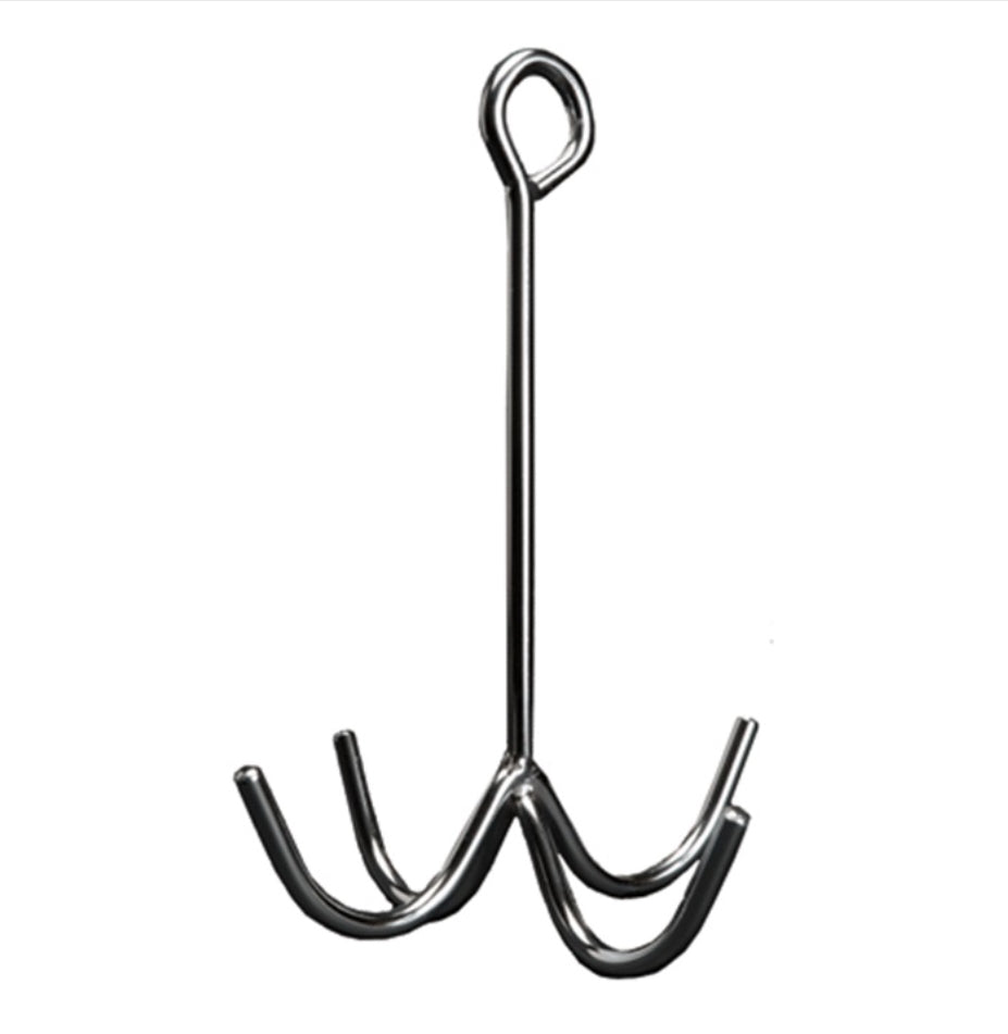 4 Prong Cleaning Hook Black