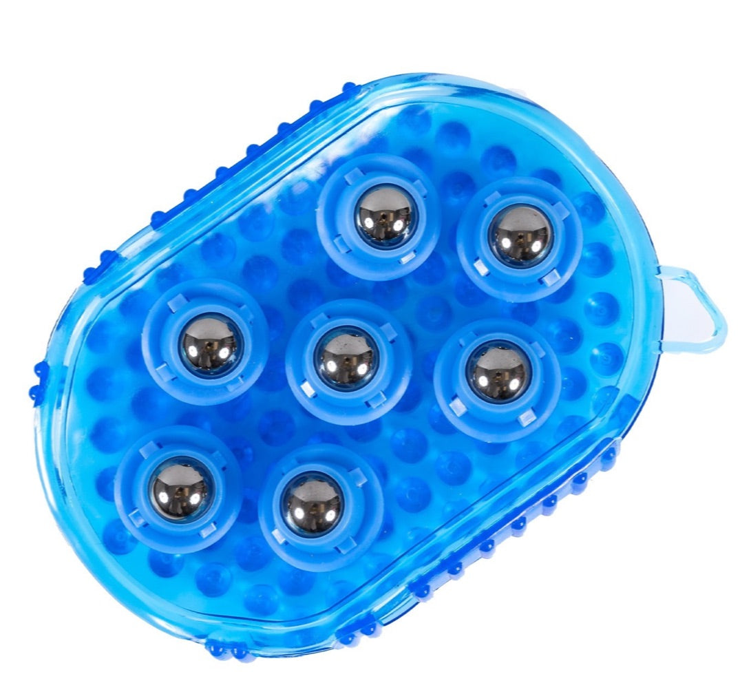 Jelly Scrubber Mitt with Magnetic Massager