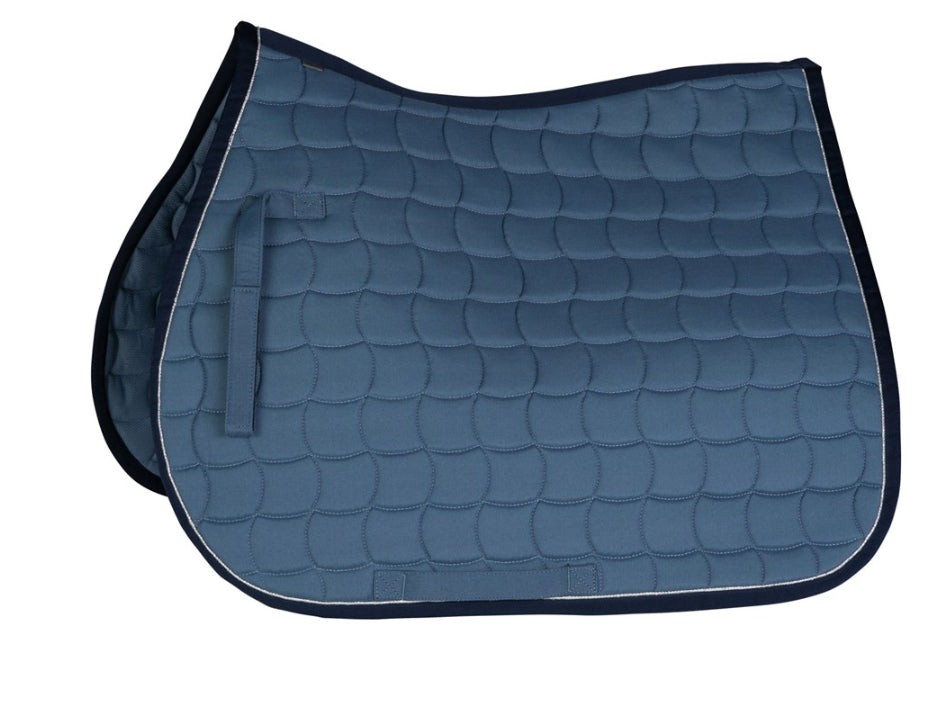 Horze All Purpose Saddle Pad with Silver Piping