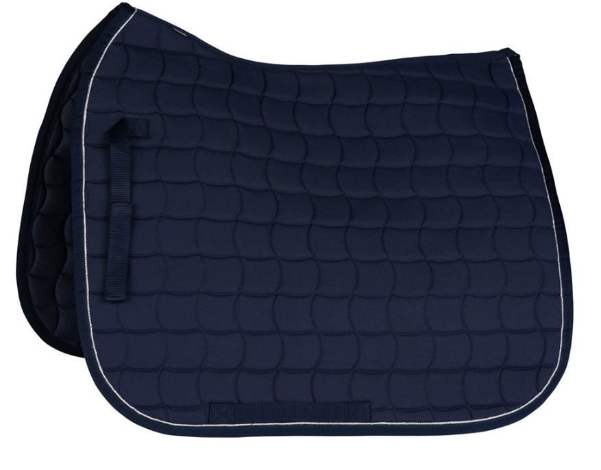 Horze Dressage Saddle Pad with Silver Piping